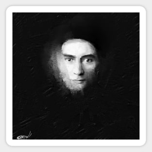 Franz Kafka - Digital Painting Sticker